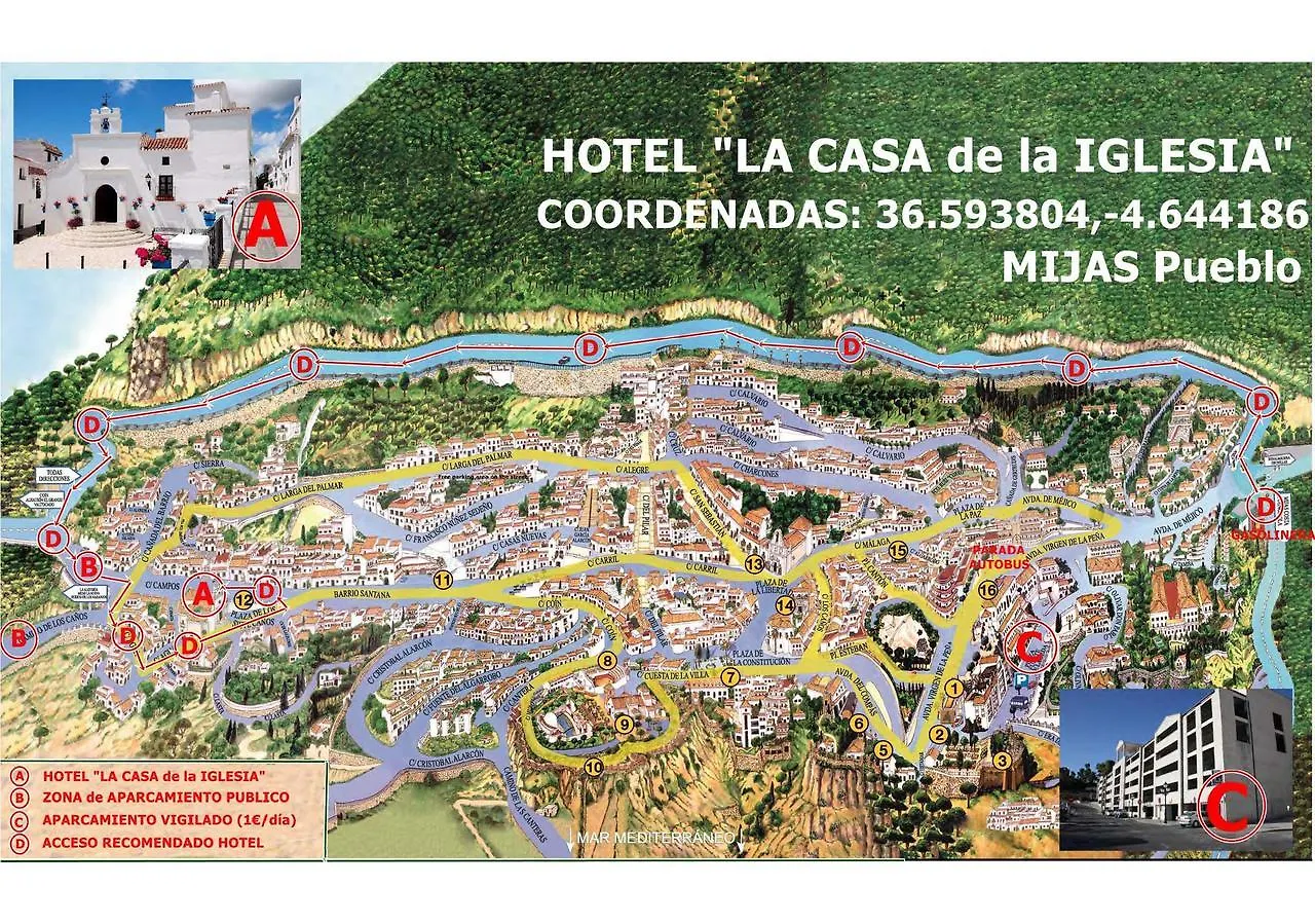 Herberg La Casa De La Iglesia Hotel Mijas